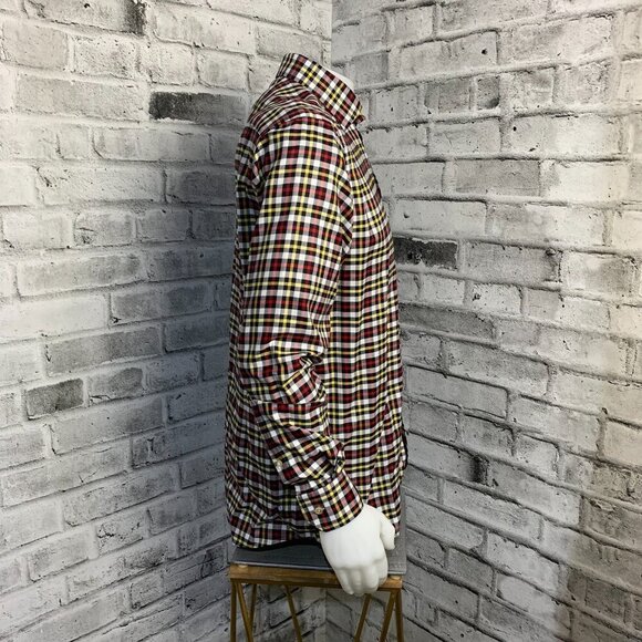 Eton Contemporary Plaid Checked Print Dress Shirt - Picture 3 of 12